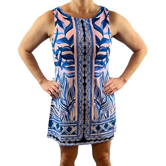 Lilly Pulitzer Sz 8 Donna Romper Pink Tropics Tint #001558 New w/Tags MSRP $178 - Picture 3 of 13